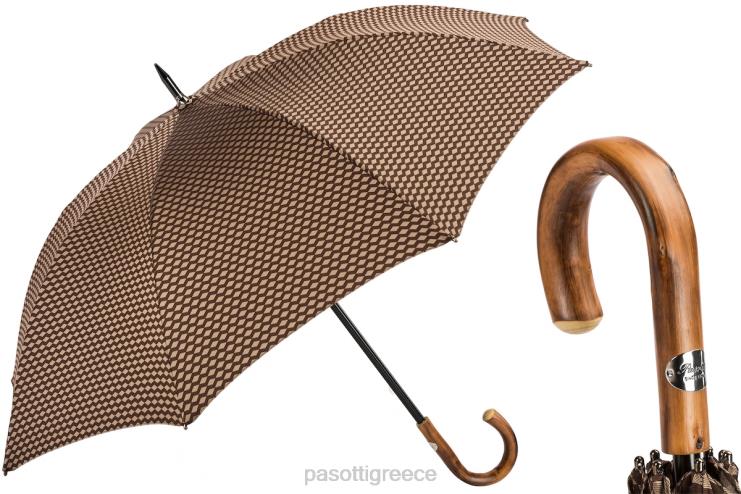 ομπρέλα | PASOTTI 145 atene-1 c - ομπρέλα ζακάρ με γεωμετρικό σχέδιο 2N6B8139 άνδρες